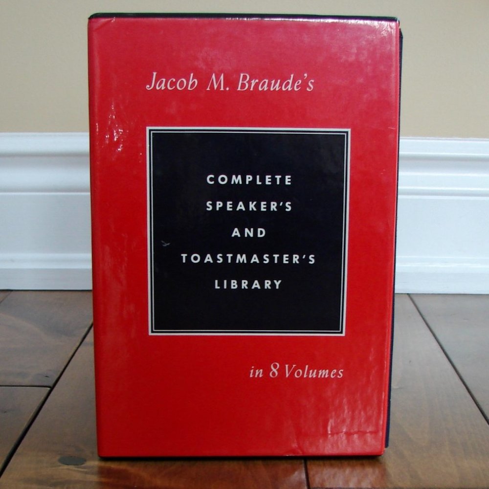 Complete Speaker's and Toastmaster's Library 8 Book Volumes Weddings Speeches